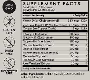 TERRA ORIGIN Healthy Gut with Vitamin D 5000 IU | 60 Capsules | Gut Health Supplements for Men and Women | Supports Digestion and Gas