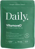 Vitamin D Calcifediol 10 mcg | Easy Swallow Tablets | Two-A-Day | 30 Day Supply | 60 Tablets
