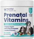 Dog Prenatal Vitamins for Pregnant & Nursing Dogs – 120 Soft Chews with Folic Acid, DHA, Choline, Iron & Calcium – Prenatal Multivitamin Supplement for Puppy Development, Pregnancy & Lactation Support