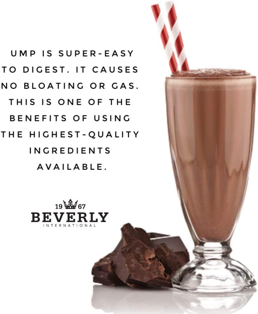 Beverly International UMP Protein Powder, Chocolate. Unique Whey-Casein Ratio Builds Lean Muscle. Easy to Digest. No Bloat. (32.8 oz) 2lb .8 oz