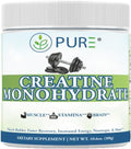 PURE® Creatine Monohydrate Powder - 300g, 60 Servings Unflavored Micronized Creatine for Muscle Growth, Strength & Recovery - 5g Per Serving - Lab Tested, Non-GMO, Made in USA