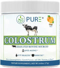 PURE® Grass-Fed Colostrum Powder - 90 Servings - 1000mg Bovine Colostrum per Scoop - Rich in Natural Bioactive Compounds & Growth Factors - Gut Health, Vitality & Wellness Support - Made in USA