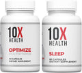 10X Health Methylated Multivitamin - Daily + PM Sleep Kit | Multinutrient Capsules + Magnesium, L-Theanine & Melatonin, 2-Pack Bundle