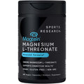 Sports Research® Magnesium L-Threonate Capsules 2000mg - High-Absorption Magtein® for Enhanced Brain Health, Memory, Focus & Restful Sleep Support - Vegan · Non-GMO · Gluten Free - 90 Count