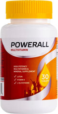 U.S. Health Club PowerAll Adult Multivitamin for Men & Women, 30 Tablets | Adult Multivitamin , Lutein, Vitamin K1, Iron, Zinc, Selenium, Boron, Chromium