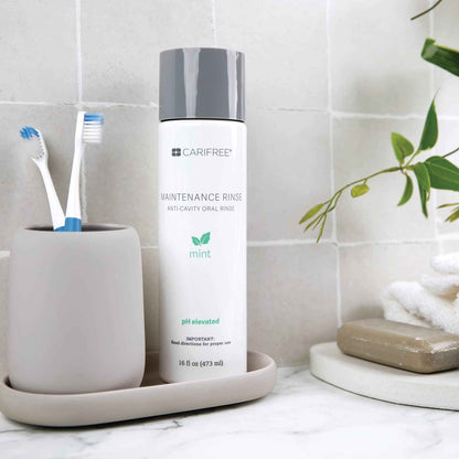 CariFree Maintenance Rinse, Mint Flavored, Anti-Cavity Fluoride Mouthwash, Dentist Recommended, Prevents Oral Decay, Freshens Breath, Alcohol-Free,