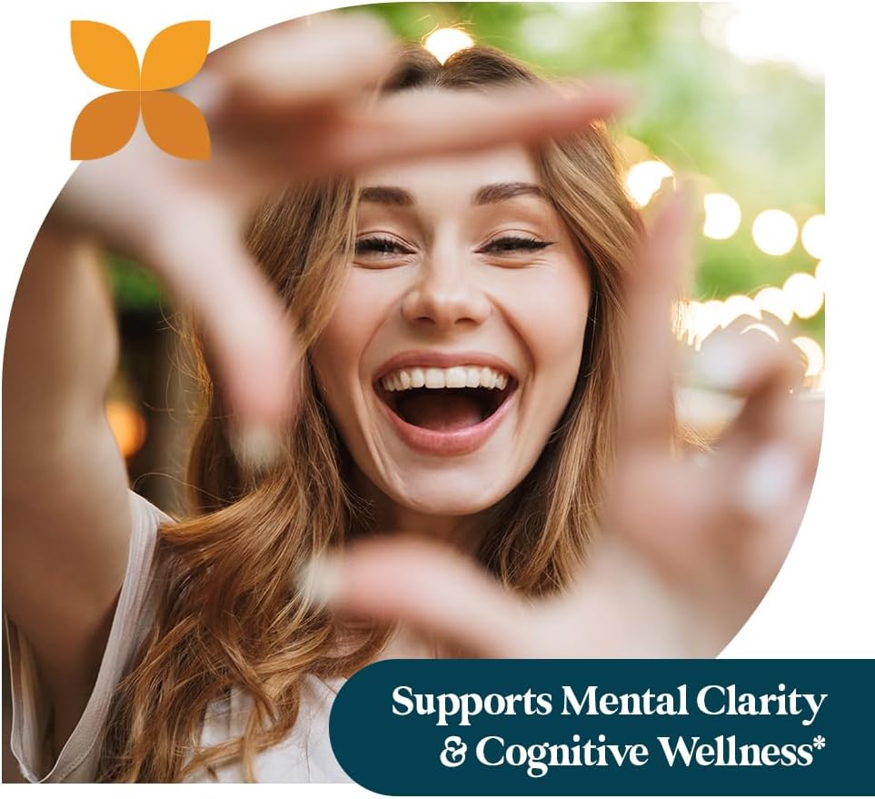 Pattern Wellness Cognitive Complex Supplement – Supports Brain Health & Mental Clarity – with Lion’s Mane, Bacopa & B Vitamins – 60 Vegetarian Capsules