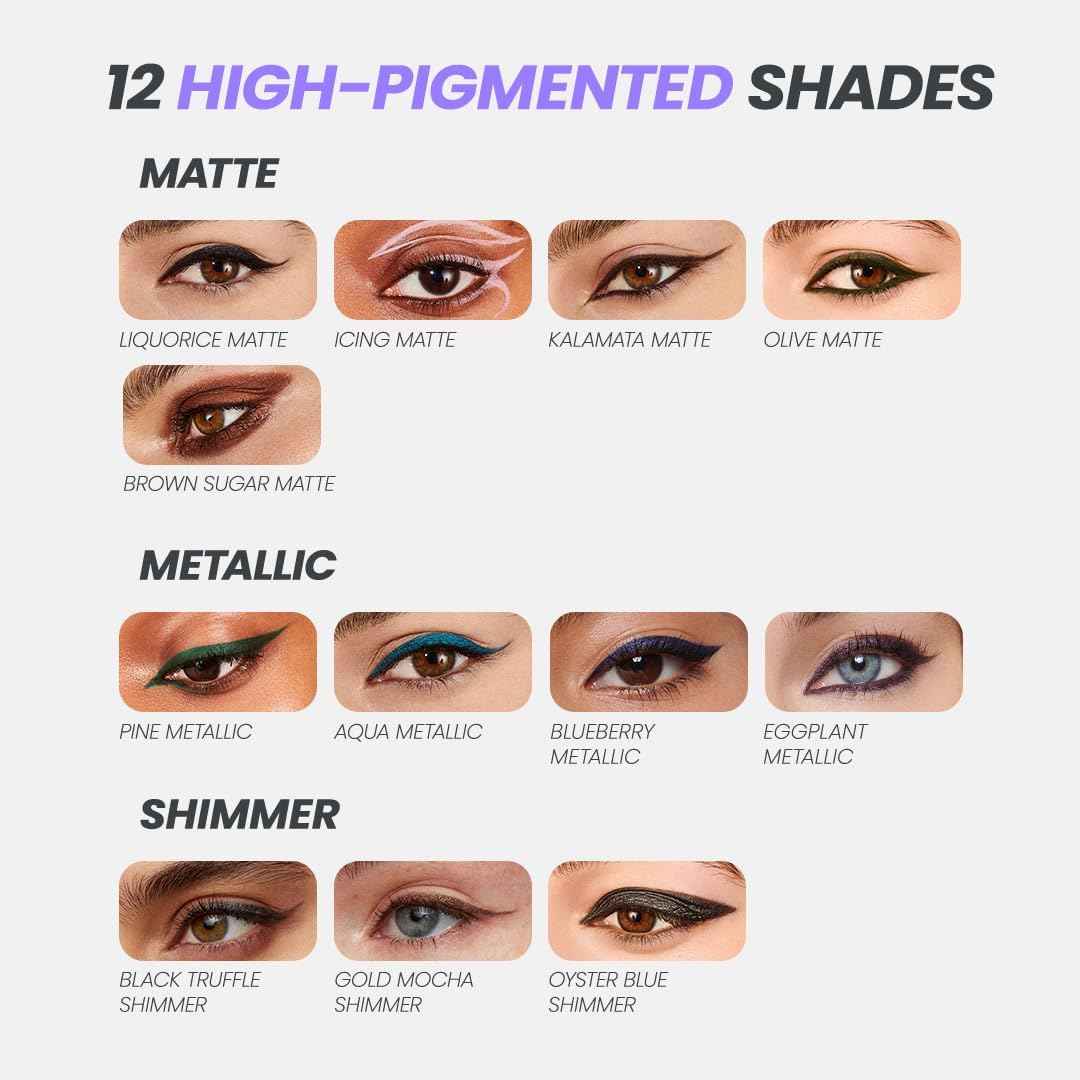 Wonderskin Eyeliner Pencil, 1440 Longwear Green Eyeliner Pencil - Waterproof, Sharpenable & Smudge Proof (Pine)