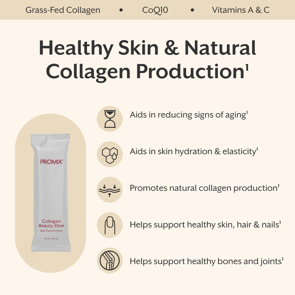 ProMix Nutrition Collagen Beauty Elixir (30 Sticks) | Watermelon (Dark Cherry)