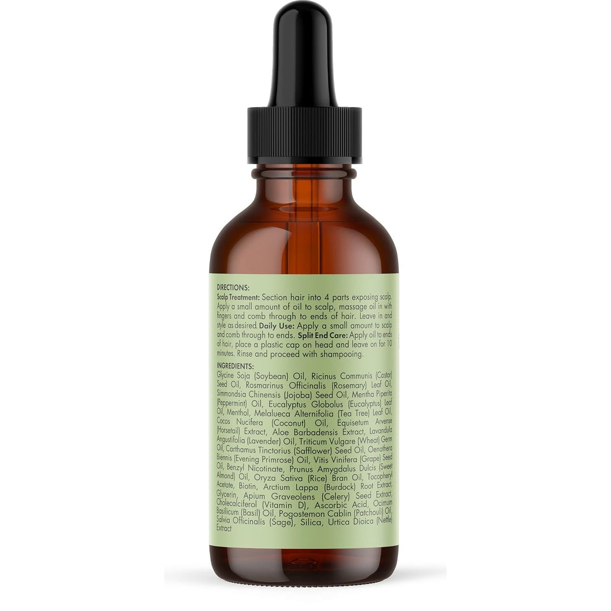 Mielle Organics Rosemary & Mint Hair Oil - Strengthening Biotin Oil Infused Frizzy & Damaged Hair Care - Split Ends & Dry Scalp Treatment
