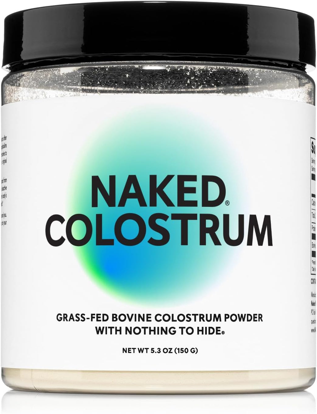 NAKED Colostrum Powder – 100% Grass-Fed Bovine Colostrum Supplement from US Farms | Tested at 20%+ IgG | Gut Health, Immunity, Recovery & Skin Support - 150 Servings