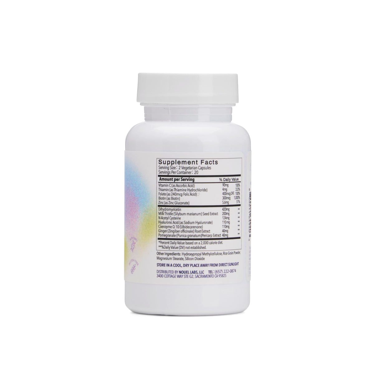 supplement products​Nouel | Skin + Liver + Immunity Support | Recovery Supplement for Drinking | Milk Thistle, NAC, Hyaluronic Acid, CoQ10, Biotin, JerryCherryUSA