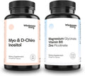 Myo & D Chiro Inositol + Zinc Magnesium | Myo-Inositol & D-Chiro Inositol & Zinc Picolinate, Magnesium Glycinate + Vitamin B6 | Supports Horomone Balance, Reproductive & Fertility Health | 30 Servings
