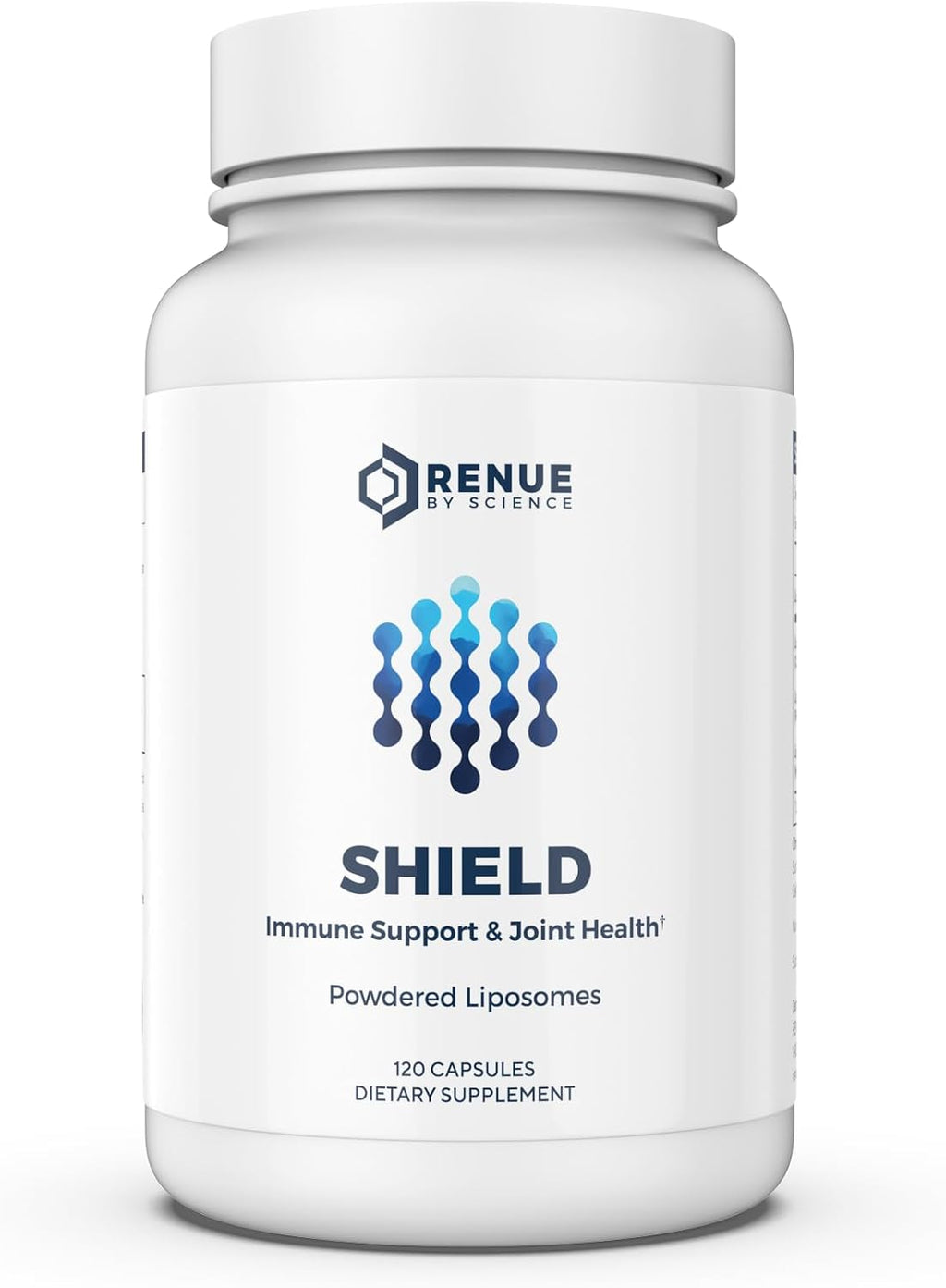 Renue By Science Shield | Liposomal Vitamin C CaAKG P.E.A Hyaluronic Acid Supplement | 120 Capsules with Vitamin C (500mg) CA AKG (150mg) Palmitoylethanolamide (75mg) HLA (75mg) | Made in the USA
