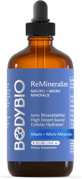 BodyBio ReMineralize - Essential Ionic Trace Minerals for Hydration & Detox | Over 72 Bioavailable Trace Minerals for Rapid Absorption