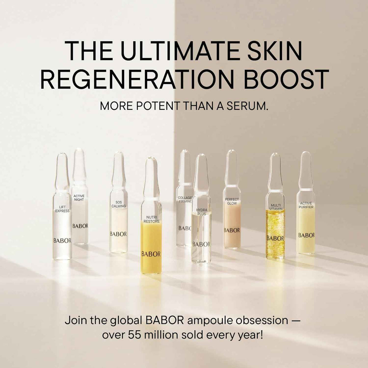 BABOR Hydra Plus Ampoule Concentrate, Moisturizing Skincare Capsule, Hyaluronic Acid Serum, Deeply Nourish to Plump and Smooth Skin,