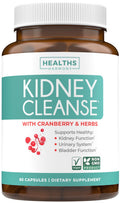 Kidney Cleanse Detox (Non-GMO) Support Healthy Urinary Tract- Powerful VitaCran Cranberry Extract & Herbs – Healthy Kidney Support Supplement - 60 Vegetarian Capsules (No Pills)