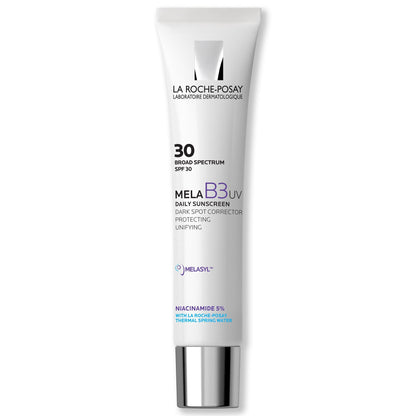 supplement products​La Roche-Posay Mela B3 UV Daily Sunscreen, Face Moisturizer With SPF 30 + Anti-Aging Melasyl + 5% Niacinamide, Helps Correct & Protect From Sun Damage, JerryCherryUSA