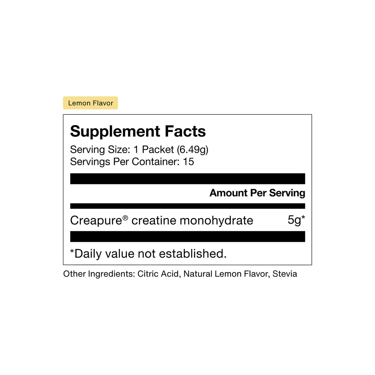supplement products​Momentous Creatine Lemon Monohydrate Powder - Creatine Powder - Supports Strength, Lean Muscle, & Recovery for Men & Women - NSF Certified for Sport - 6.49 g per Serving - 15 Servings - JerryCherryUSA