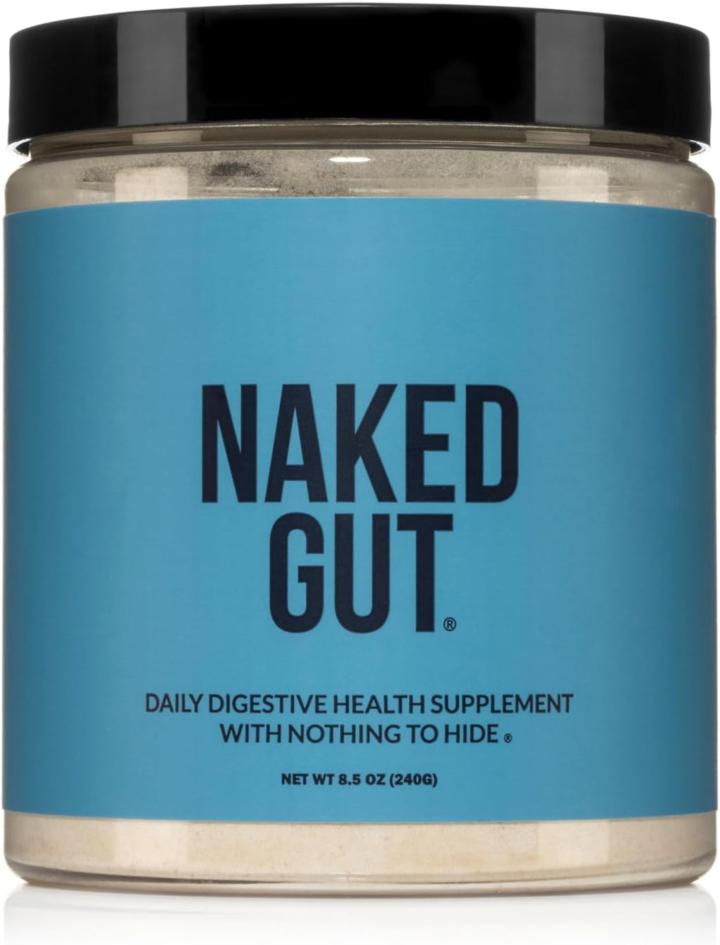 NAKED Gut - Daily Gut Health Supplement - Natural Gut Health Powder for Gut Cleanse, Digestive Support, GMO-Free, Soy-Free, Gluten-Free, Vegan and Hypoallergenic, 40 Servings