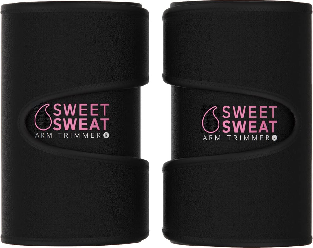 Sports Research Sweet Sweat® Arm Trimmers - Premium Sweat-Enhancing Arm Wraps for Women & Men - 3 Adjustable Sizes