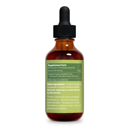 supplement products​Dandelion Root 2 fl oz Liquid Extract - Natural Herbal Supplement for Cleansing, Digestive Function & Immunity - Organic Taraxacum officinale - Family Size - JerryCherryUSA