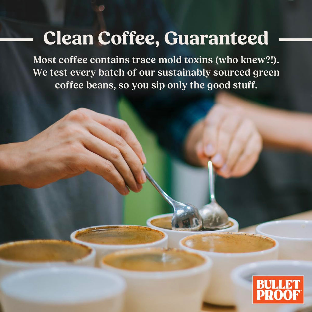 Bulletproof Original Medium Roast Whole Bean Coffee, 12 Ounces, Clean Coffee Tested for Toxins