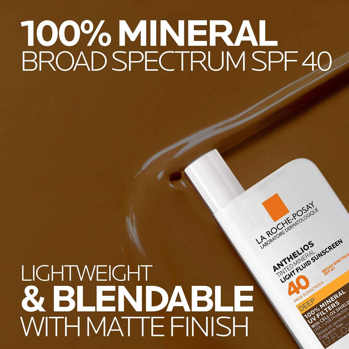 supplement products​La Roche-Posay Anthelios Tinted Sunscreen SPF 40, Broad Spectrum SPF + Antioxidants, Titanium Dioxide & Zinc Oxide Sunscreen, 4 Flexible Shades With No White Cast - JerryCherryUSA