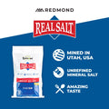 Redmond Real Salt - Ancient Fine Sea Salt, Unrefined Mineral Salt, 16 Ounce Pouch (1 Pack)
