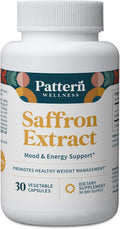 Pattern Wellness Saffron Extract – Mood & Wellness Support – 88.5mg Saffron Supplement – Non-GMO & Gluten-Free – 30 Vegetable Capsule