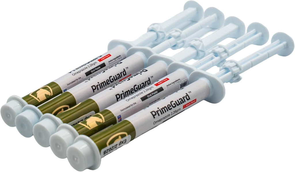 PrimeGuard (omeprazole) Oral Paste Syringe (2.28 Gm), Apple Flavor - 5 Pack