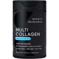 Sports Research® Multi Collagen Pills for Women & Men - Collagen Peptides (Type I, II, III, V, X) Enhanced with Hyaluronic Acid & Vitamin C - Gluten Free · Non-GMO - 90 Capsules
