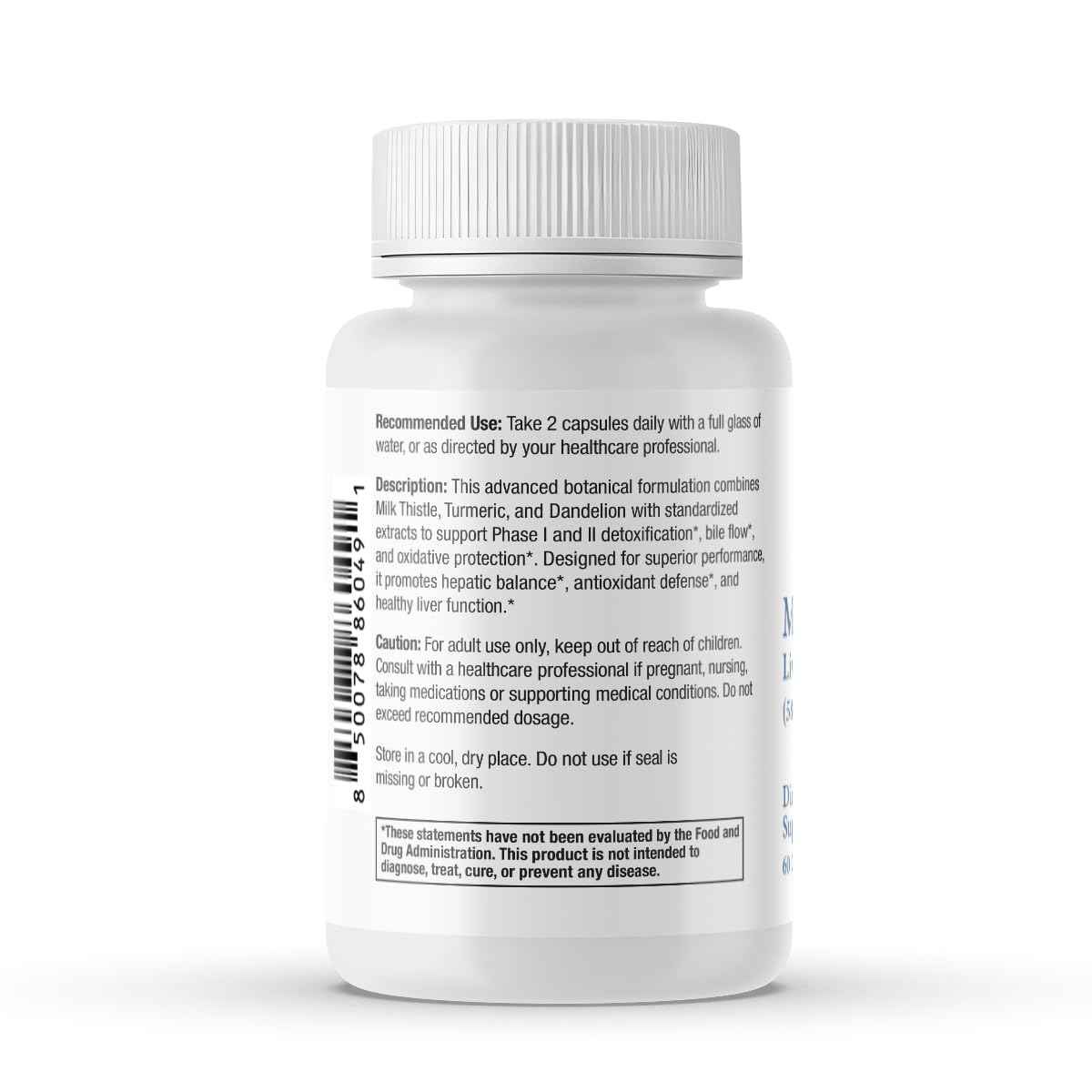 Milk Thistle Liver Detox Complex – Clinical-Grade Liver Support Supplement with Turmeric, Dandelion, Beet, Picrorhiza, Black Pepper – Phase I & II Detox