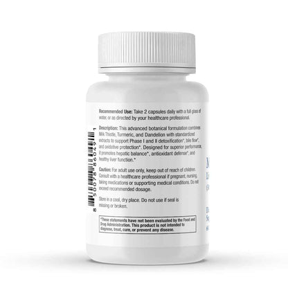Milk Thistle Liver Detox Complex – Clinical-Grade Liver Support Supplement with Turmeric, Dandelion, Beet, Picrorhiza, Black Pepper – Phase I & II Detox