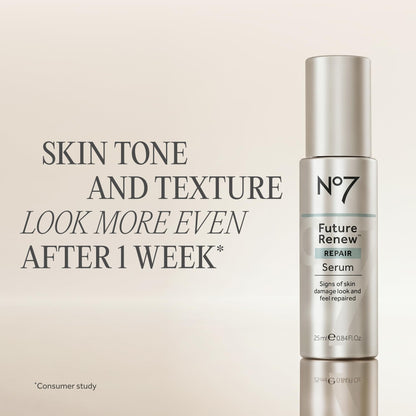 supplement products​No7 Future Renew Damage Reversal Anti Aging Serum for Face - Face Serum for Women with Peptides to Support Skin Repair - Helps Reduce Fine Lines, Wrinkles, JerryCherryUSA