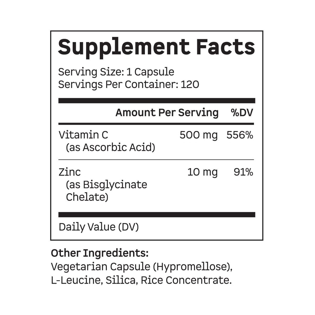 supplement products​Kion Immune - Immune Support Supplement - Vitamin C Supplement - Vitamin C and Zinc for Everyday Wellness - 500 mg Vitamin C (Ascorbic Acid) and 10 mg Zinc - 120 Servings - JerryCherryUSA