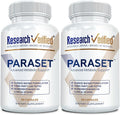 Research Verified Paraset - 120 Capsules - Natural Gut Health Enhancer - Garlic Bulb, Papain, Sweet Wormwood, Black Walnut, BioPerine - Vegan