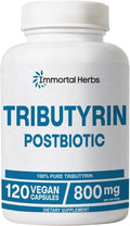Tributyrin Supplement 800mg, Advanced Butyrate Form, 55% Standardized, More Effective Delivery Than Sodium Butyrate, 120 Capsules, Non-GMO & Gluten Free Postbiotic Supplement