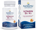 Nordic Naturals Vitamin D3 + K2, 2000 IU D3, Orange - 60 Softgels | Bone Health. Immune Support. Calcium Balance. Synergistic D3 + K2. Non-GMO. Plant-Based K2 MK-7. Orange Flavor Softgels.