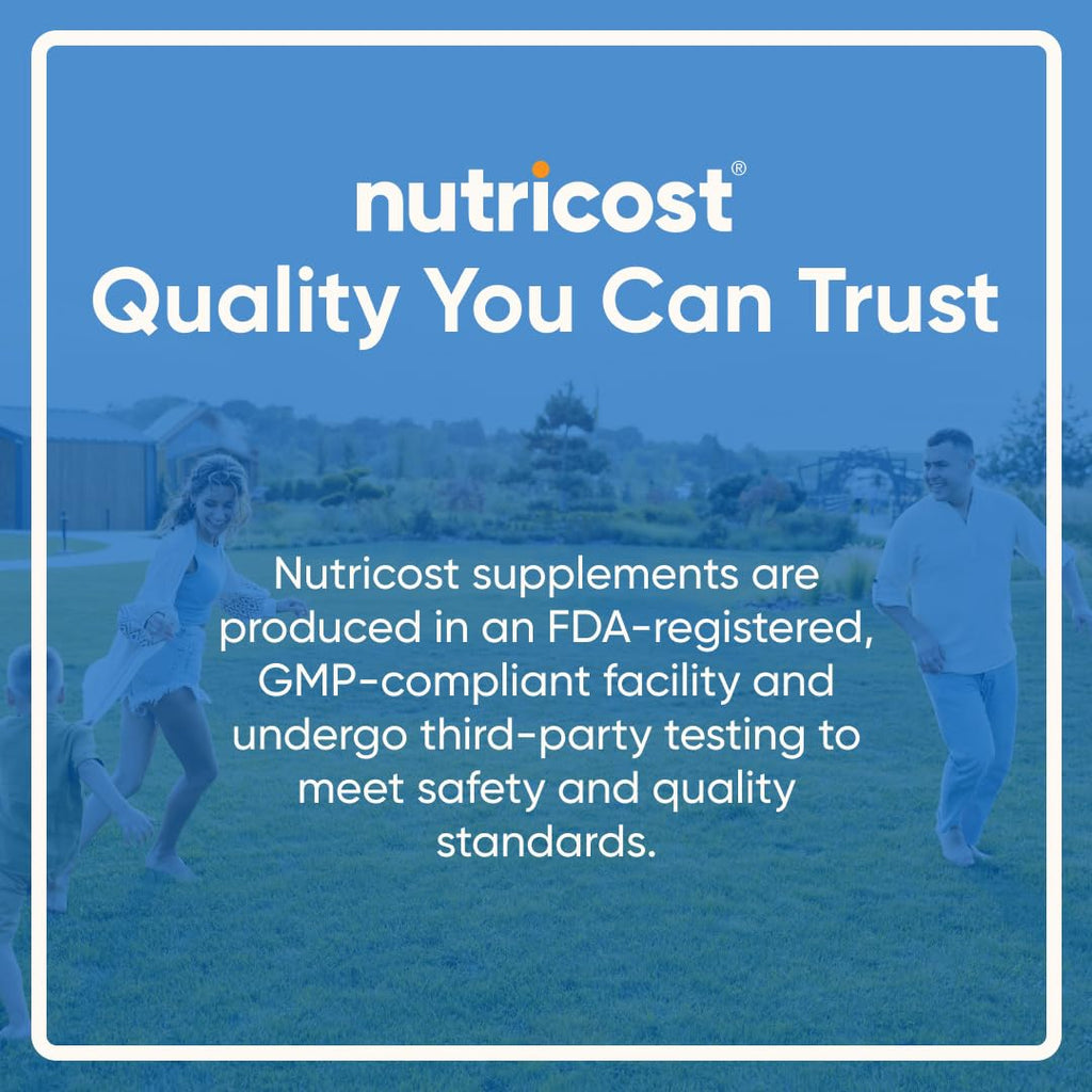 Nutricost N-Acetyl L-Cysteine (NAC) 600mg, 180 Capsules | GMO-Free And Gluten Free
