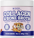 Collagen & Bone Broth for Dogs – Hip + Joint Support, Gut Health for Hair, Skin & Nails – with Glucosamine, MSM, Chondroitin, Turmeric – Natural Treats Made with Real Chicken & Beef