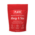 PLATO Pet Treats Air-Dried Wellness Chews for Dogs – Functional Dog Chews – Supports Skin Health & Allergy Relief – Salmon Oil, Colostrum & Quercetin Recipe 8oz
