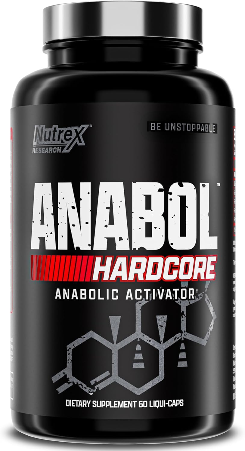 Nutrex Research Anabol Hardcore Anabolic Activator, Muscle Builder and Hardening Agent, 60 Pills