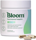 Bloom Nutrition Hormone Support Capsules for Women, Detox, 30 Servings | Cortisol Support, Menstrual Health, PMS Symptoms, Pomegranate Extract, Chaste Tree Berry & Dong Quai Root
