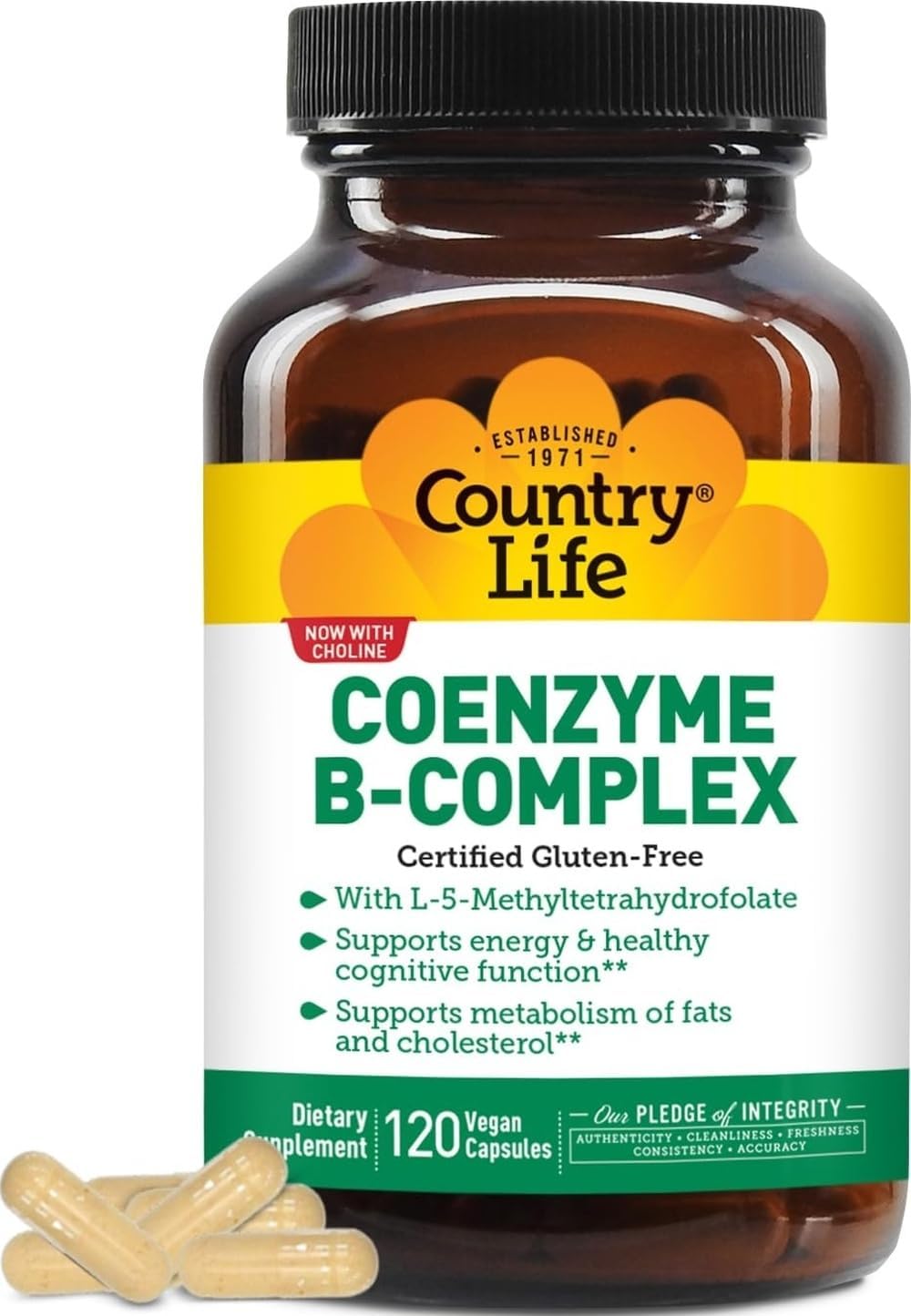 Country Life Coenzyme B-Complex, 120 Capsules
