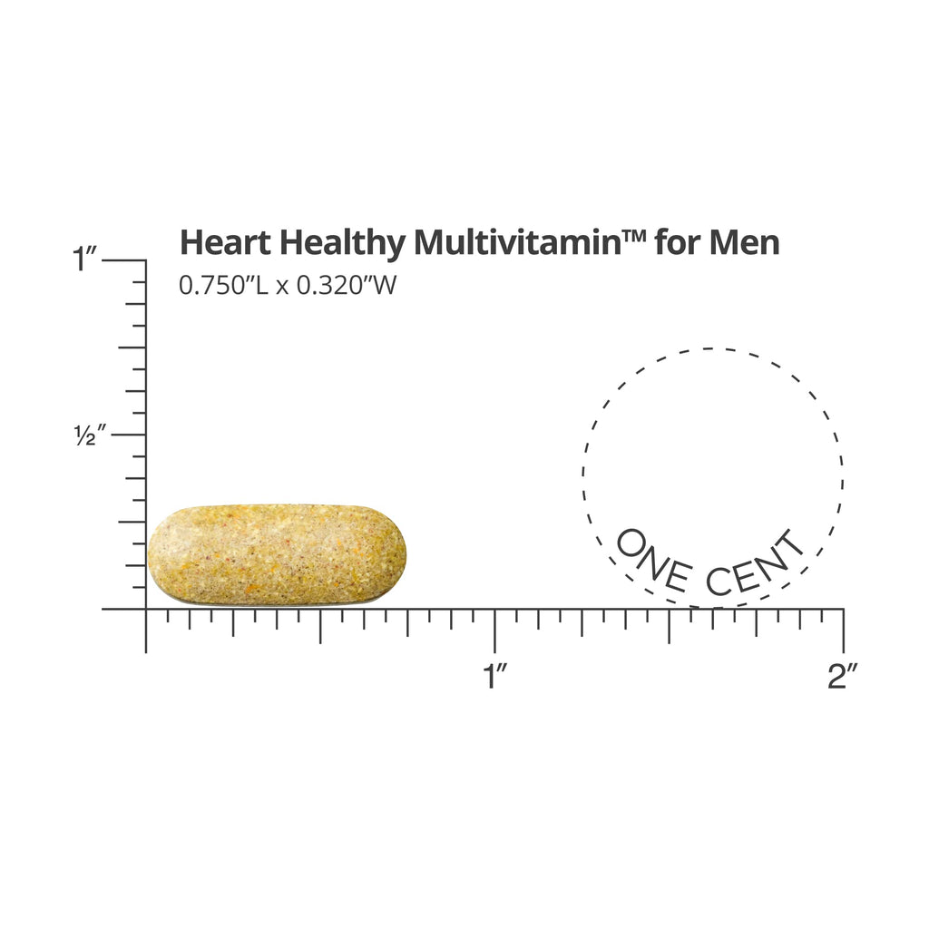 Dr. Sinatra Heart Healthy Multivitamin for Men with Vitamin D 1000 IU, A, B12, C, E, and Zinc, 90 Tablets (30-Day Supply)