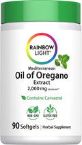 Rainbow Light Oil of Oregano | 90 Softgels | Mediterranean & Wild Harvested Oregano leaf | Contains Naturally Occurring Carvacrol | Non-GMO and Gluten Free