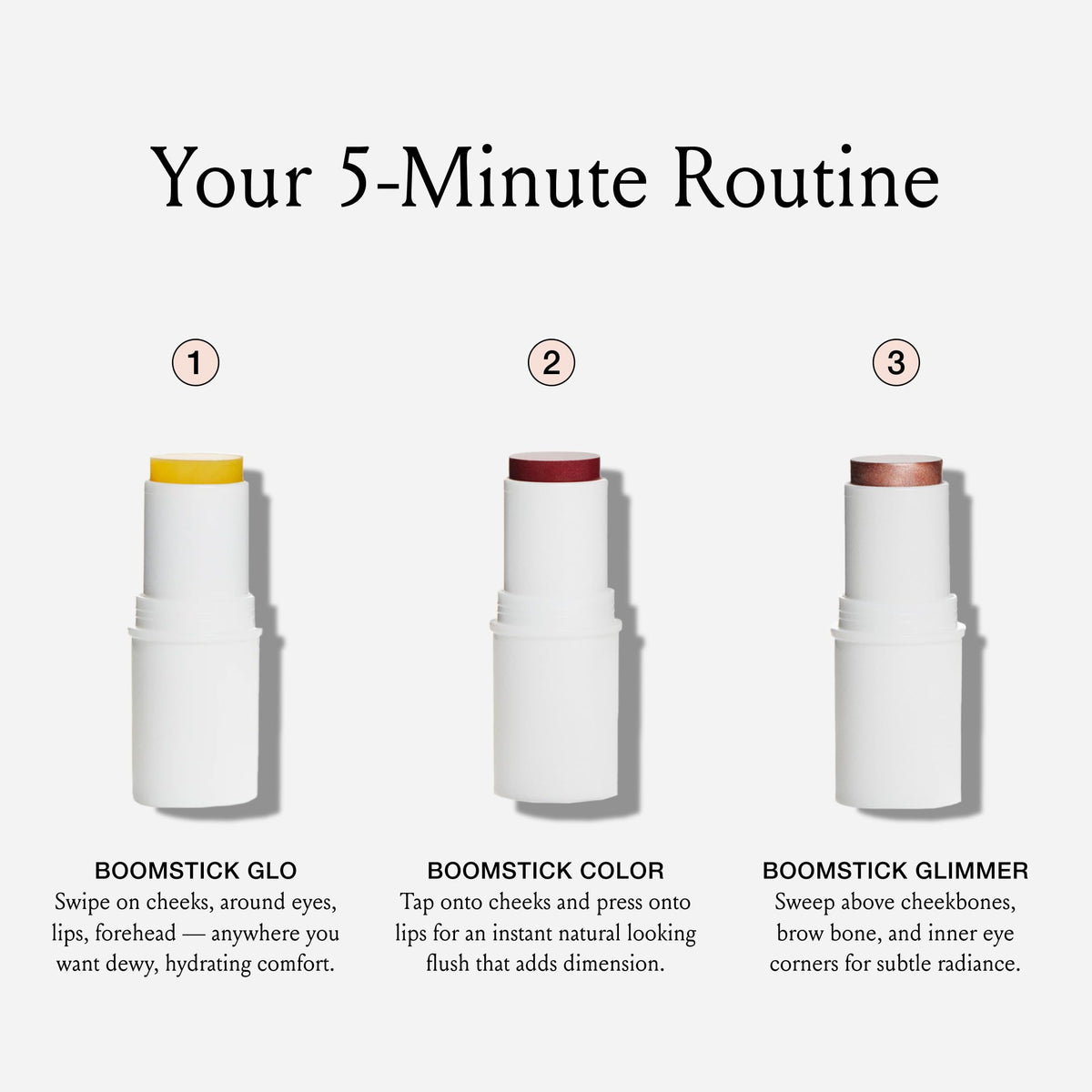 supplement products​Boomstick Trio ® Color 3 Pack Cream Blush Makeup, Color Blush Stick, Highlighter Stick & Moisturizer for Cheeks, Eyes & Lips, Blendable Vegan Boom Sticks by Cindy Joseph - JerryCherryUSA