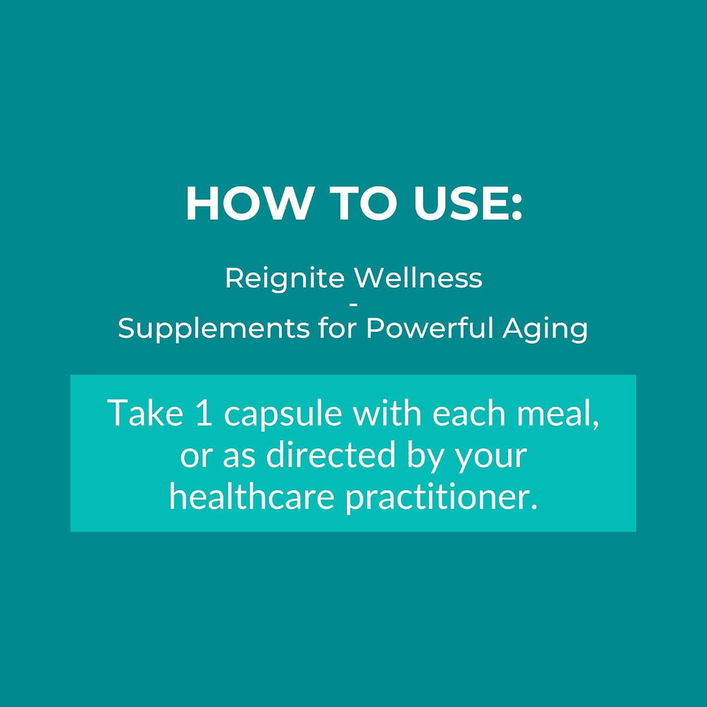 Reignite Wellness by JJ Virgin | Protein Digestive Enzymes | Supports Protein, Carb & Fat Digestion | Helps Reduce Bloating & Improve Nutrient Absorption | 60 Servings