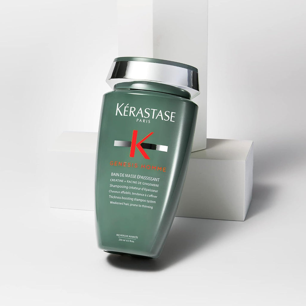 Kerastase Genesis Homme Bain De Masse Shampoo – For Men, 8.5 Fl Oz